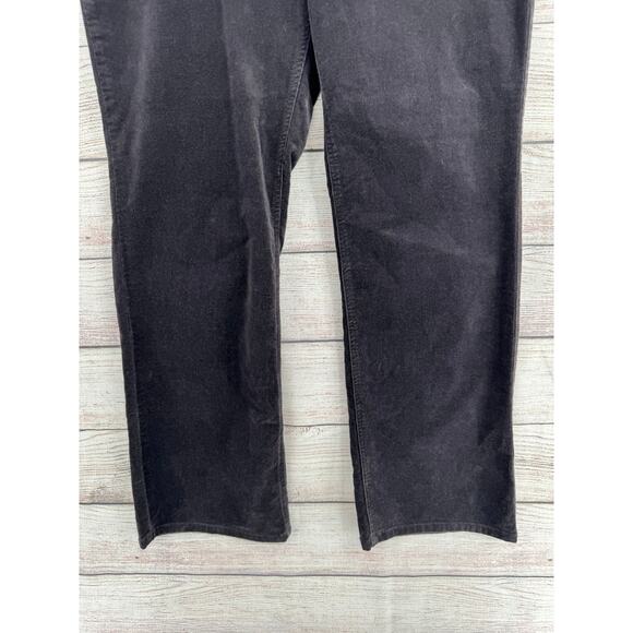 Chico's Corduroy Bistro Bootcut Pants Womens 2.5/14/L Black Stretch NEW - Picture 5 of 12
